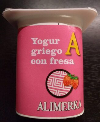 Yogur griego con fresa
