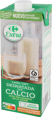 Leche desnatada calcio