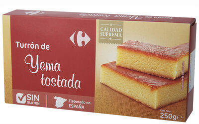Turrón yema tostada