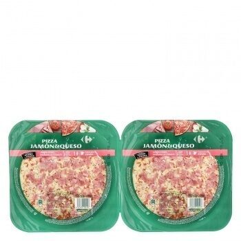 Pizza duo jamón y queso