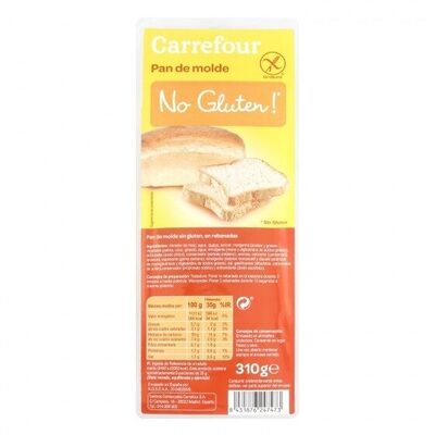 Pan molde sin gluten