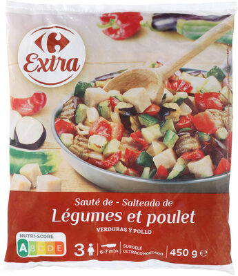 Braseado de verduras con pollo