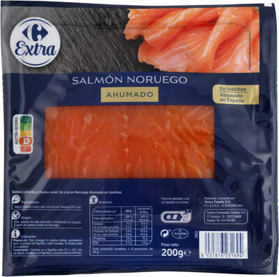 Salmón ahumado noruego