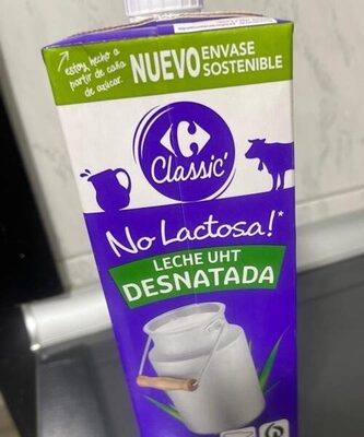 Leche sin lactosa desnatada