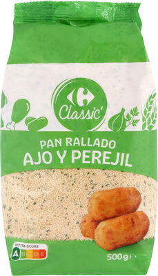 Pan rallado con ajo y perejil