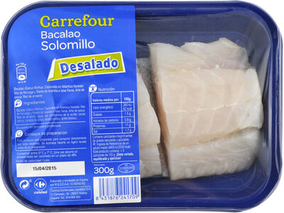 Solomillo de bacalao desalado