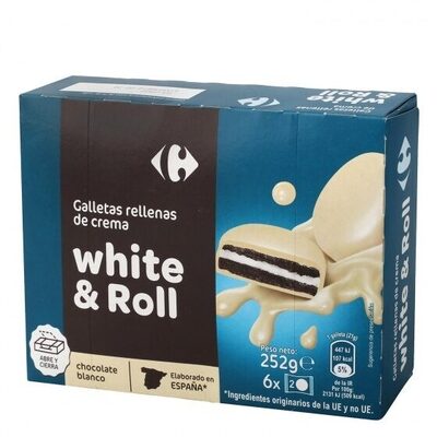 Galleta sandwich white&roll