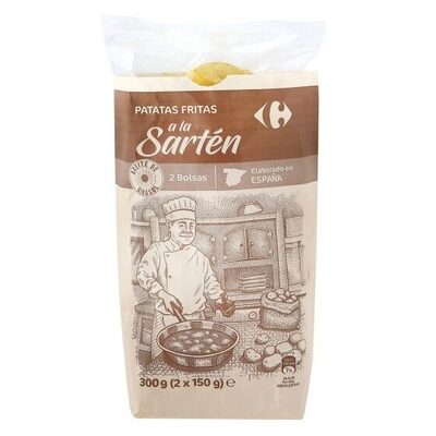 Patatas fritas cartucho sarten
