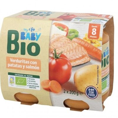 Tarrito verduras patata salmón