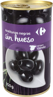 Aceitunas S/Hueso Negra Cacereña Carrefour Lata
