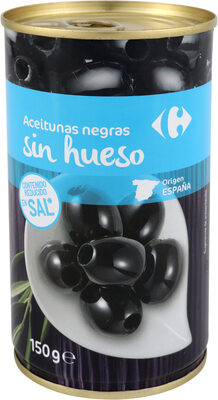 Aceitunas S/Hueso Neg.Cac. Baja Sal Lata