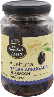 Aceituna negra arrugada de aragon