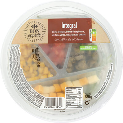 Ensalada pasta integral