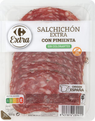 Salchichón extra pimienta finas lonchas