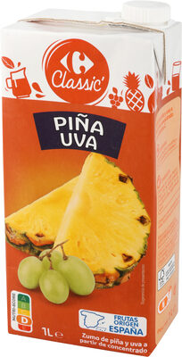 Zumo piña y uva
