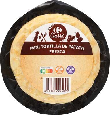 Mini tortilla de patata fresca