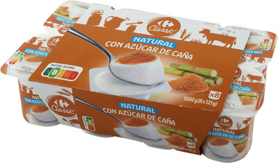 Yogur natural azúcar de caña