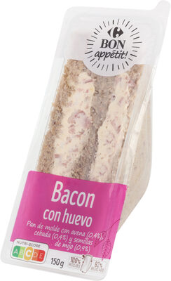 Sándwich bacon con huevo
