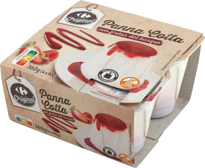 Pannacota frutos del bosque