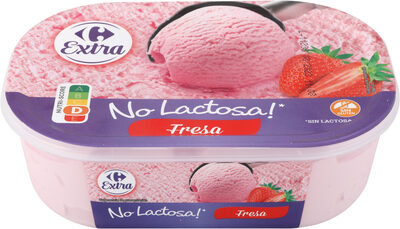 Tarrina Helado De Fresa Sin Lactosa