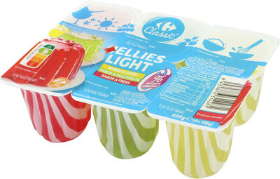 Jellies light sabor a limón, sabor a multifruta, sabor a fresa 0% azúcares añadidos
