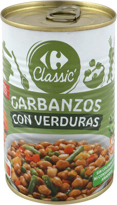 Garbanzos con verduras