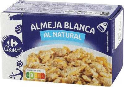 Almeja blanca al natural