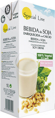 Bebida de soja enriquecida con calcio vegetal