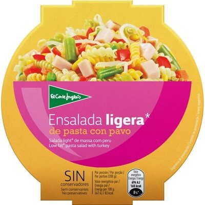 Ensalada ligera de pavo con pasta