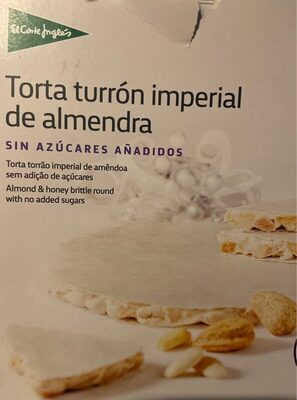 Torta turrón imperial de almendra sin azúcares