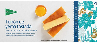 Turrón de yema tostada sin azúcares añadidos
