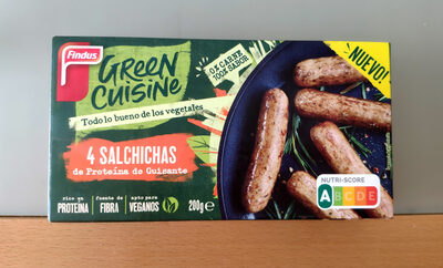 Salchichas de proteína de guisante