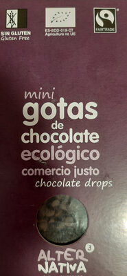 Mini gotas de chocolate ecologico