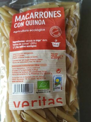 Macarrones con quinoa