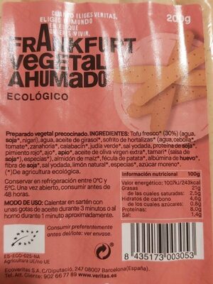 Frankfurt vegetal ahumado