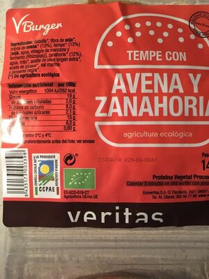 Burguer  avena y zanahoria