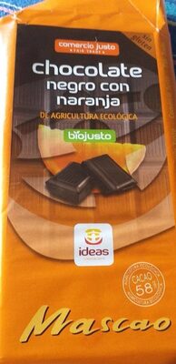 Chocolate negro con naranja