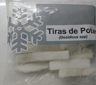 Tiras de potas crudas ultracongeladas