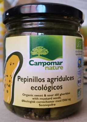 Pepinillos agridulces ecológicos