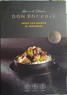 Arroz con boletus de temporada