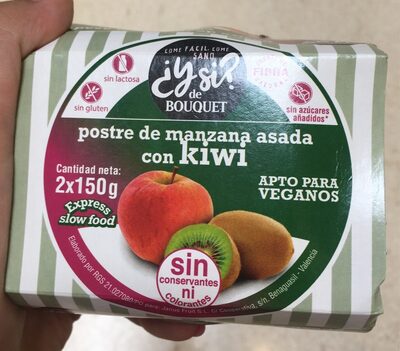Postre de Manzana Asada con Kiwi
