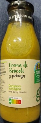 Crema de brócoli y garbanzos