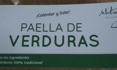 Paella de verduras