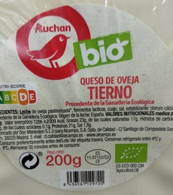 Queso de oveja tierno BIO