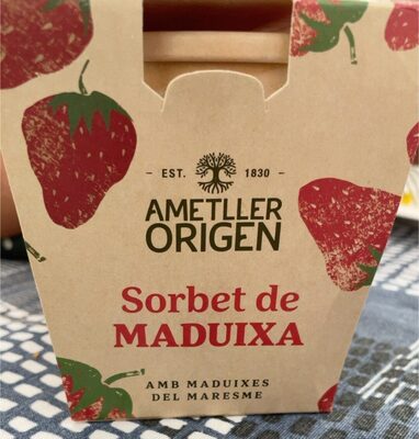 Sorbet de maduixa