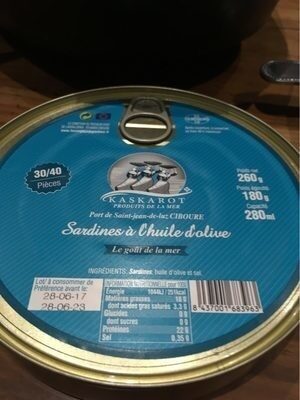 Sardines a l'huile d'olive