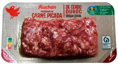 Preparado de carne picada de cerdo duroc