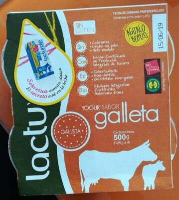 Yogur sabor galleta