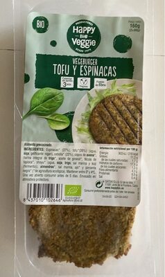Vegeburger tofu y espinacas