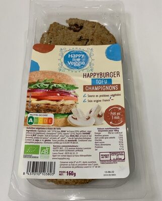 Happyburger tofu champignon